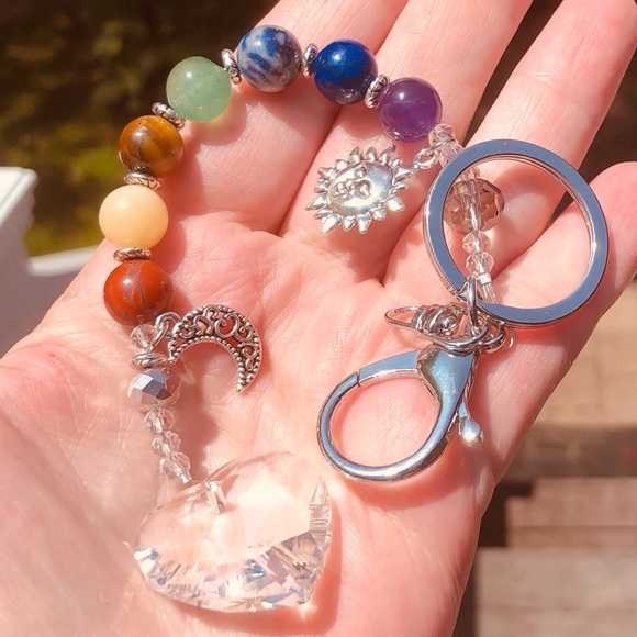 HOLD/SOLD FOR “J” COPY - 🌸🍂Handmade Chakra/ 💕Crystal Bag Char - Picture 3 of 6